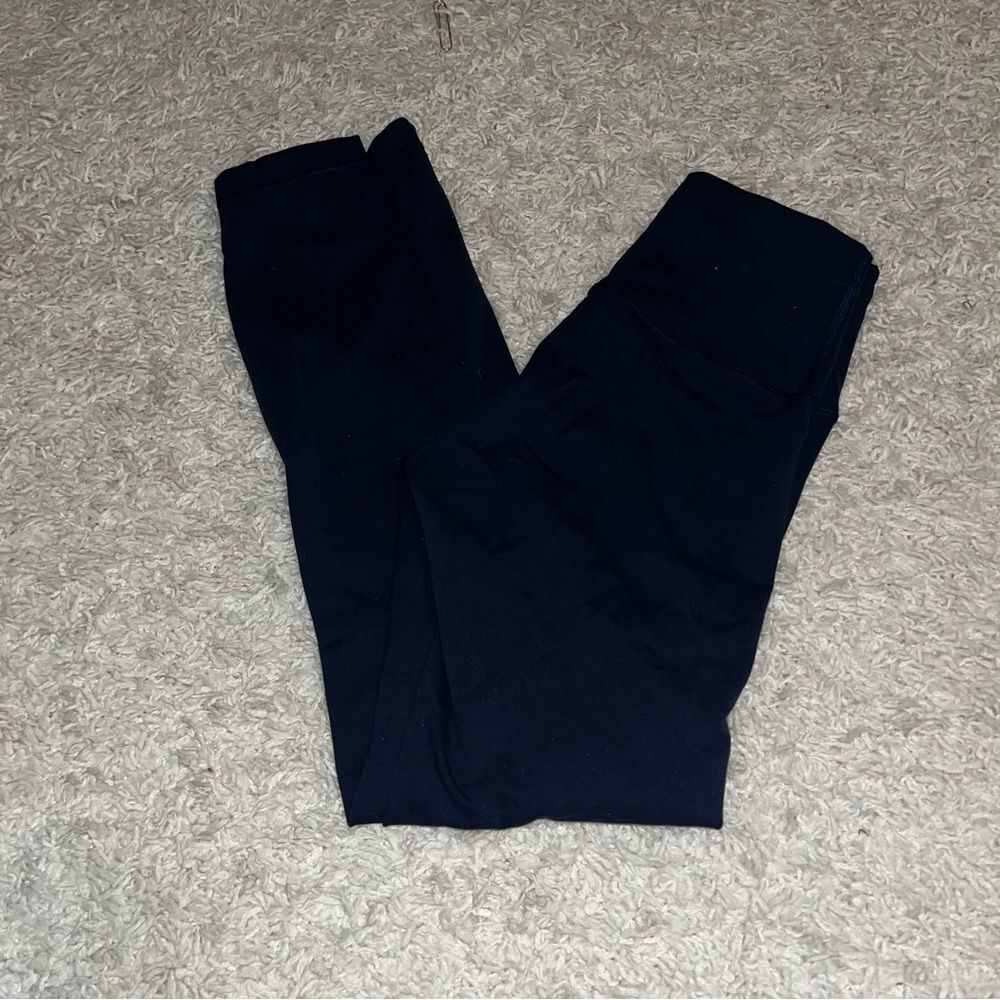 Lululemon true navy wunder train 25” leggings size 4